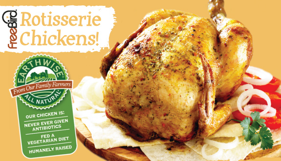 Freebird Rotisserie Chicken with Earthwise All Natural Seal