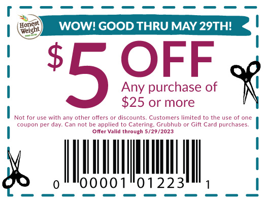 $5 OFF any purchase of $25 or $15 off any purchase of $100 or more!!