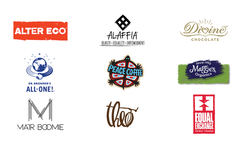 logos of Fair Trade companies