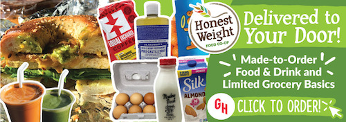 Honest Weight Delivered to your dood! Made-to-Order food and drink and limited grocery basics. Click to order!